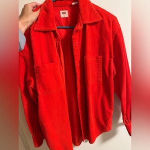 Bought this season coral red Levi’s button up, runs oversized fit